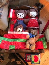 Three Little Bears in a bed