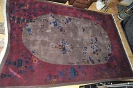 Chinese Art Deco Nichols Carpet - 1920s - measures 9'10" x 14'7"