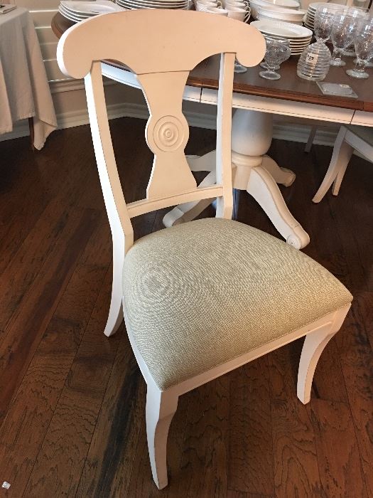 Set of 4 Ethan Allen "Caroline" side chairs (sold with table)