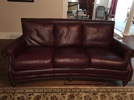 Ethan Allen leather sofa