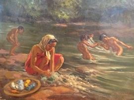 Caparcez Student of Fernando Amorsolo Painting