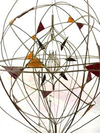 Wire & Glass Kinetic Sculpture