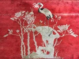 Chinese Wool Crane Rug