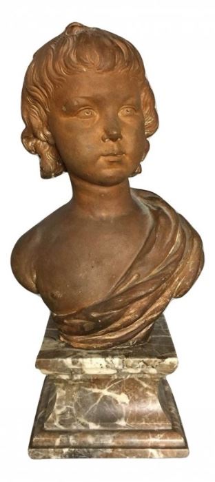 Augustin Pajou 18th c. Terra Cotta Bust