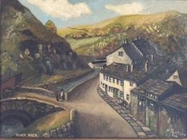 William Pearson "Black Rock" Painting