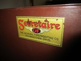 Very cool General Fireproofing Company metal Secretaire cabinet 