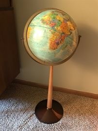 Vintage Mid Century Modern globe on stand