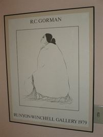 R.C. Gorman Runyon-Winchell Gallery 1979 signed poster