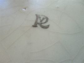 Early Roseville pottery Hickory Dickory Dock baby plate