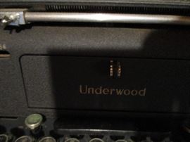 Antique Underwood typewriter