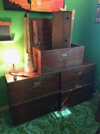 Vintage wood chests