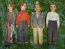 Vintage Charley McCarthy ventriloquist paper dolls
