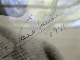 Earl Carroll autographed photo