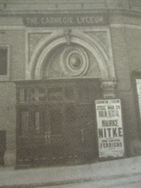 Antique photo poster of Carnegie Lyceum(Carnegie Hall)
