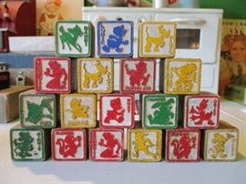 Vintage Walt Disney wood blocks