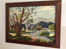 Vintage Canadian Bounty paint by number