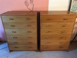 Danish Modern Ervi-Møbler teak highboy dressers