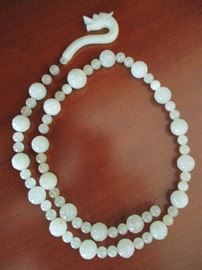 Vintage jade(?) stone necklace