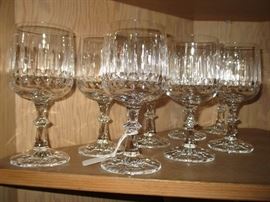 Crystal goblets 
