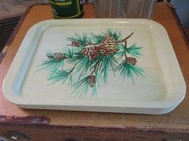 Vintage metal trays