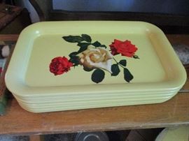 Vintage metal trays