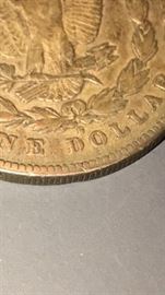 1878 S US $1 silver coin