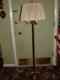 standing brass lamp