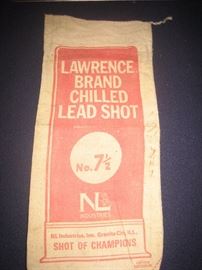 lead shot canvas bags