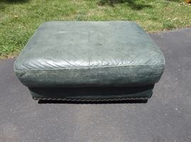ottoman Italian leather