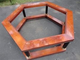 octagon table with glass top