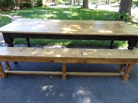 solid wood pine table