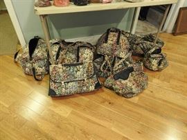 Multi piece luggage set