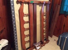 Full - headboard - footboard - rails - mattress & box springs. 