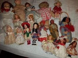 Large selection of antique and collectible dolls!! From Flagg Flexible doll collection to Madam Alexander to Skookum's