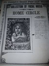 1892 St. Joseph, MO Great Fair and Races!! Sheet music and advertising inside