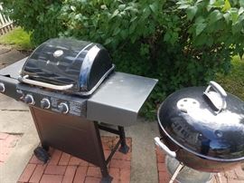 Great selection of outdoor items and yard art!! Much misc. in the BACKYARD!! Mowers and riding mower, grills, patio tables, chairs-entrance from the back porch