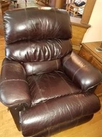 Brown leather chair