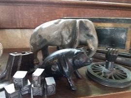 Cast iron collection. Pig-White Cloud, KS