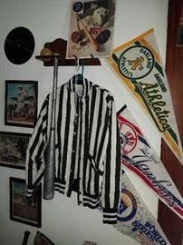 Much sports related items-Royals, baseball cards, pennants, local football memorabilia