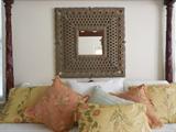 Mirror- "Indian Peacock" design, made in "Bombay".