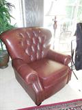 LEATHER CHAIR- Like new cond.