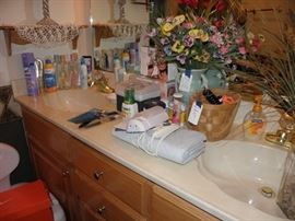 Cosmetics and McCoy vase