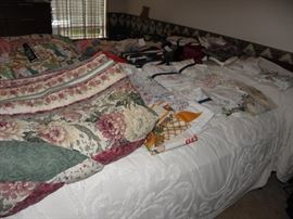 Linens on waterbed/king size with foundation