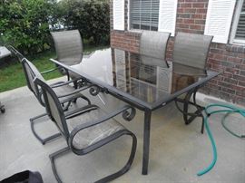 Patio table and chairs