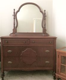 Antique Dresser & Mirror