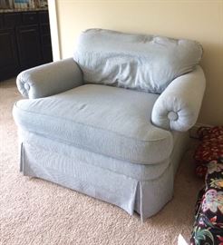 CR Laine Side Chair (Blue Ticking Stripe)