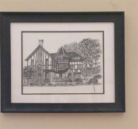 Wall Decor (love the Tudor home!)