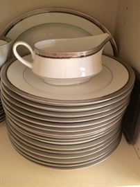 Contempory by Noritake China. "Kingswood Platinum"