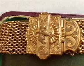 Close up of slide bracelet clasp