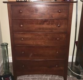 Bureau that matches Mission-style bedroom suite